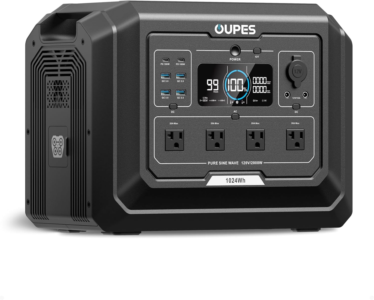 OUPES Mega 1 Portable Power Station 2000W (Surge 4500W)