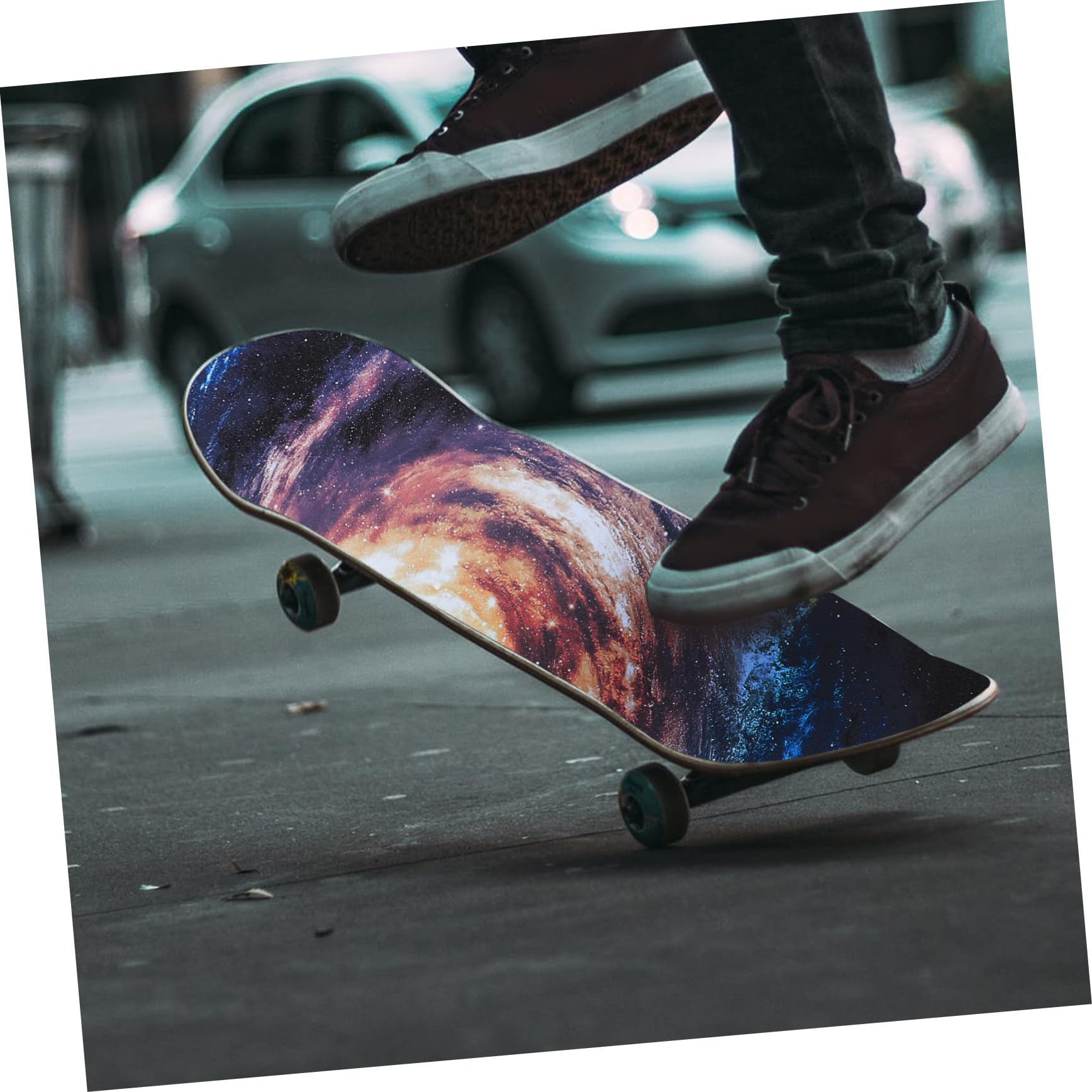 Toddmomy 2 Pièces Autocollant Antidérapant pour Skateboard de Grip pour Deck de Design Unique Durable pour Personnaliser Votre