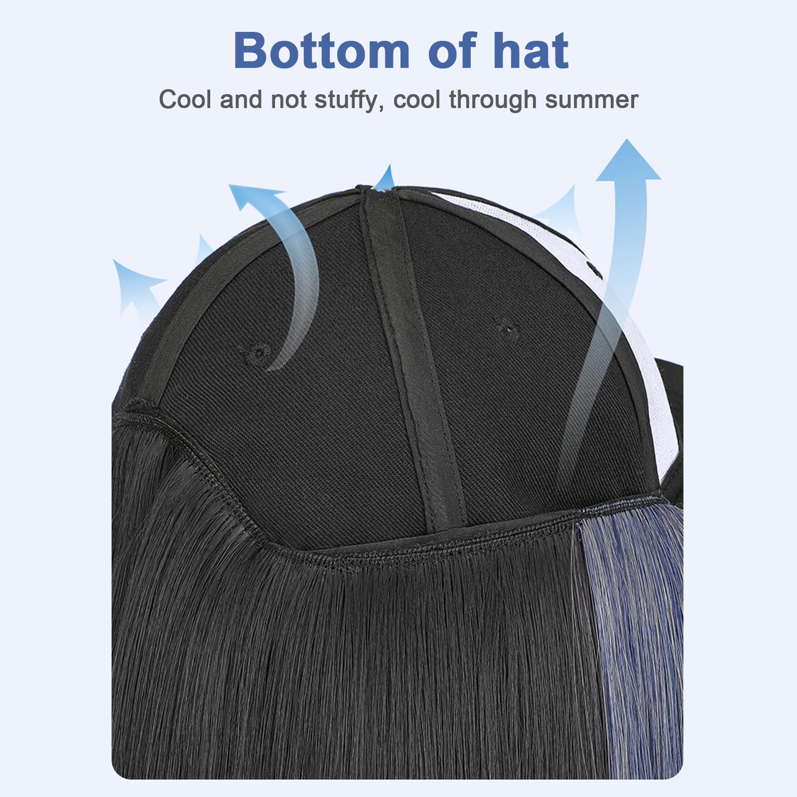 Short Straight Hair Wig with Cap - Image 4
