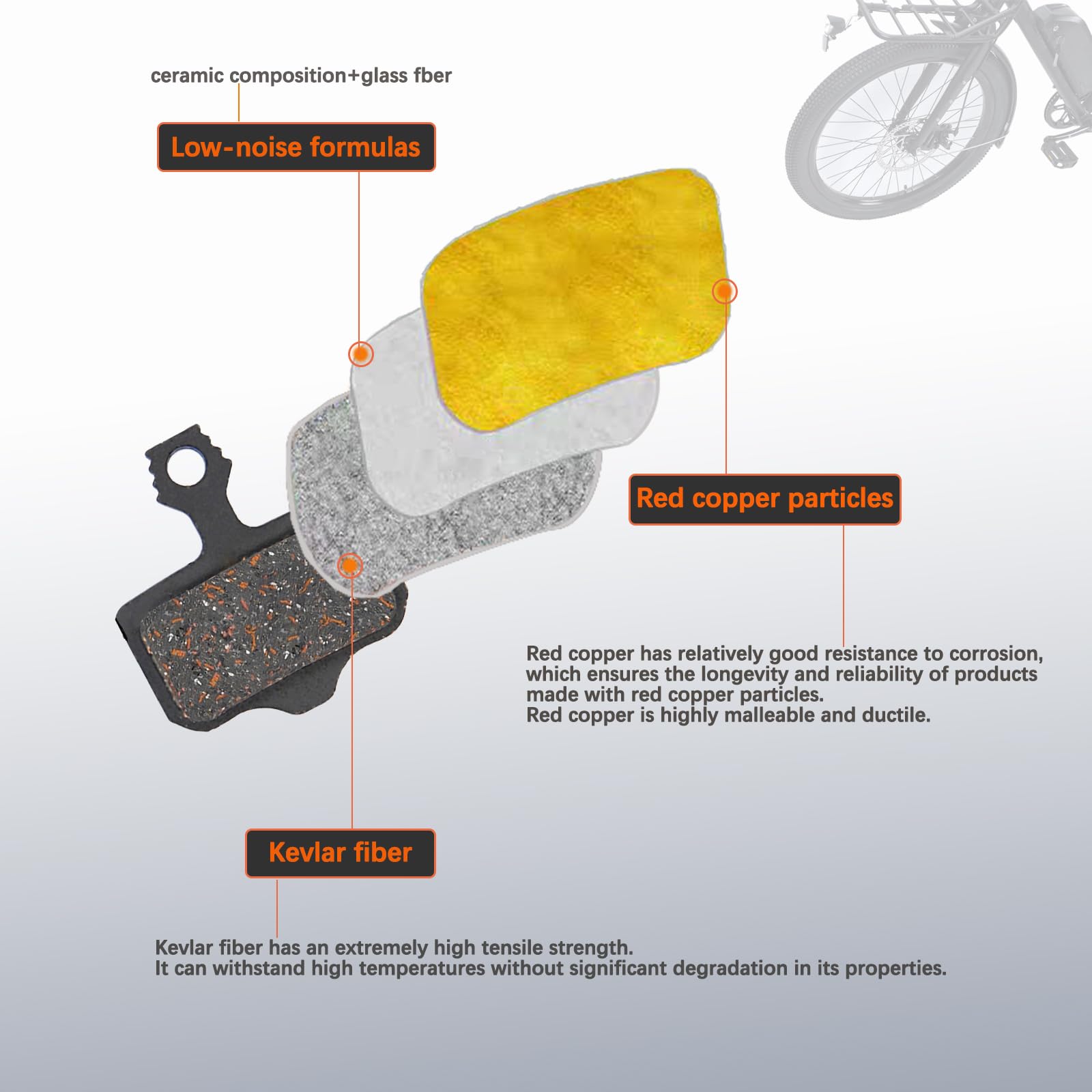 1 set pastiglie freno per scooter elettrico per pastiglia freno a disco