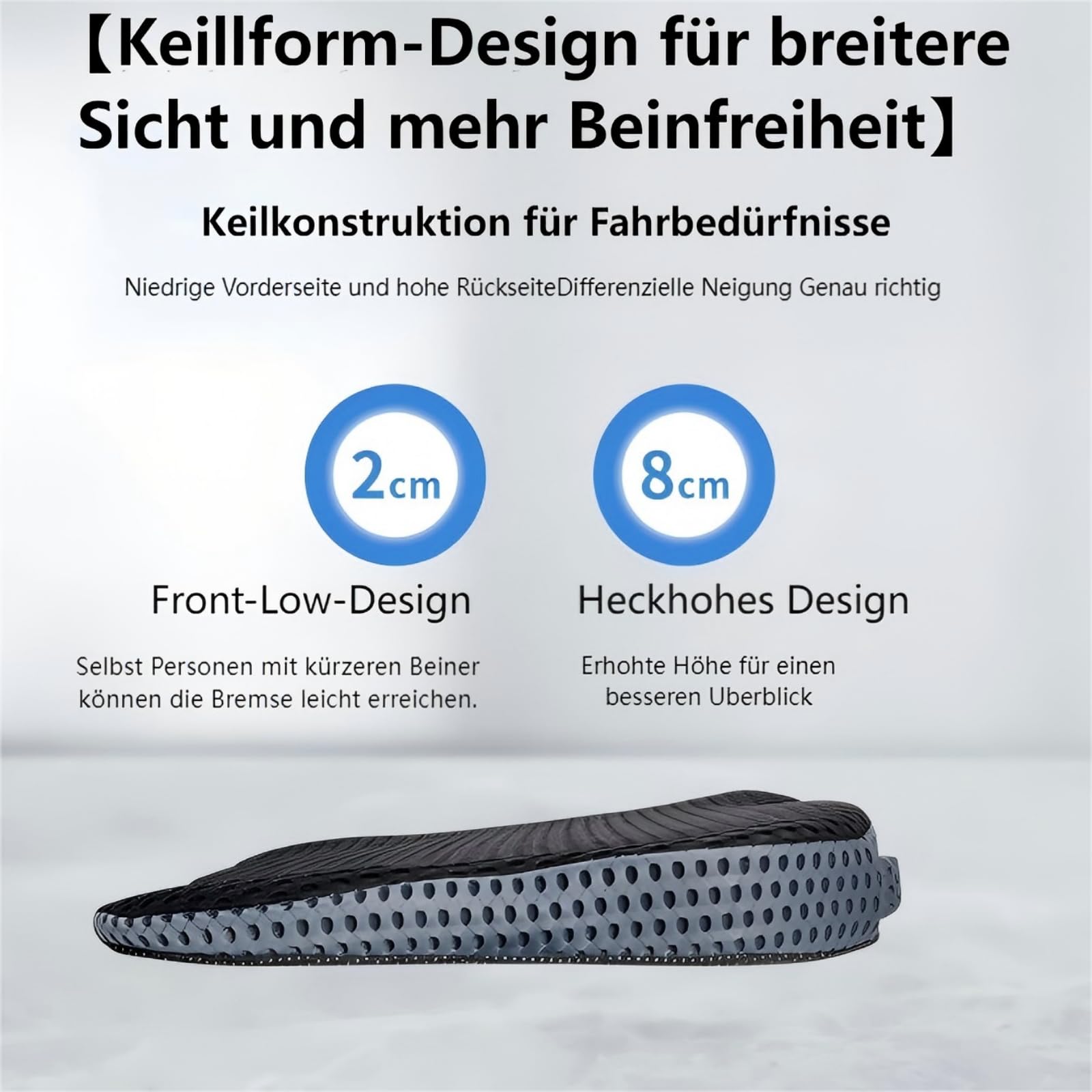 HoldOneLight Coussin de siège ergonomique en forme de U en mousse à mémoire de forme pour soulager le coccyx et le dos, dessous antidérapant