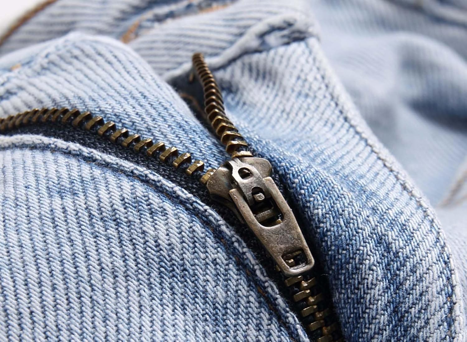 Men's Ripped Straight Slim Fit Jeans Casual Denim Pants Punk Style Trousers - Image 3