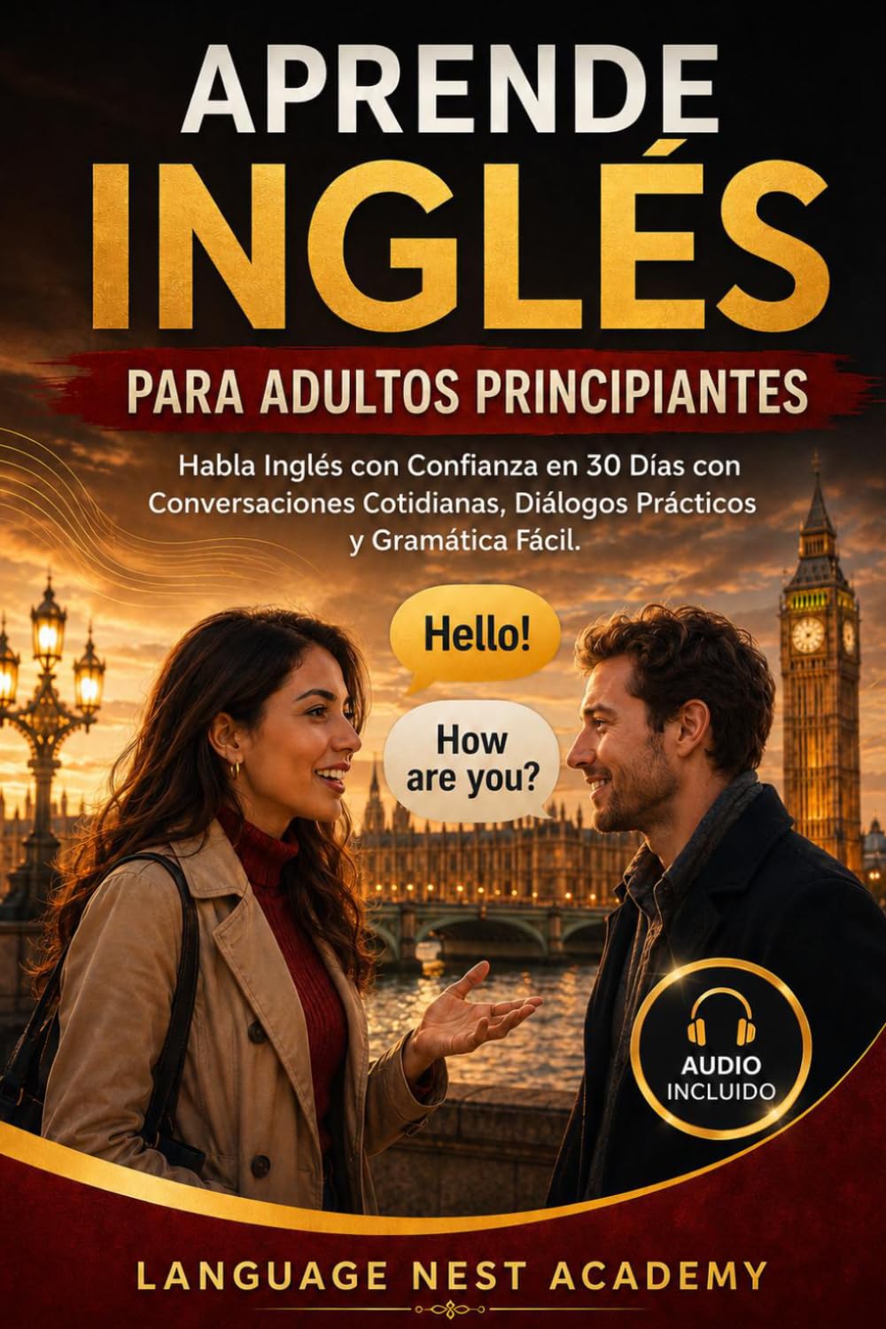 Aprende Inglés Para Adultos Principiantes: Habla Inglés con Confianza en 30 Días con Conversaciones Cotidianas, Diálogos Prácticos y Gramática Fácil.