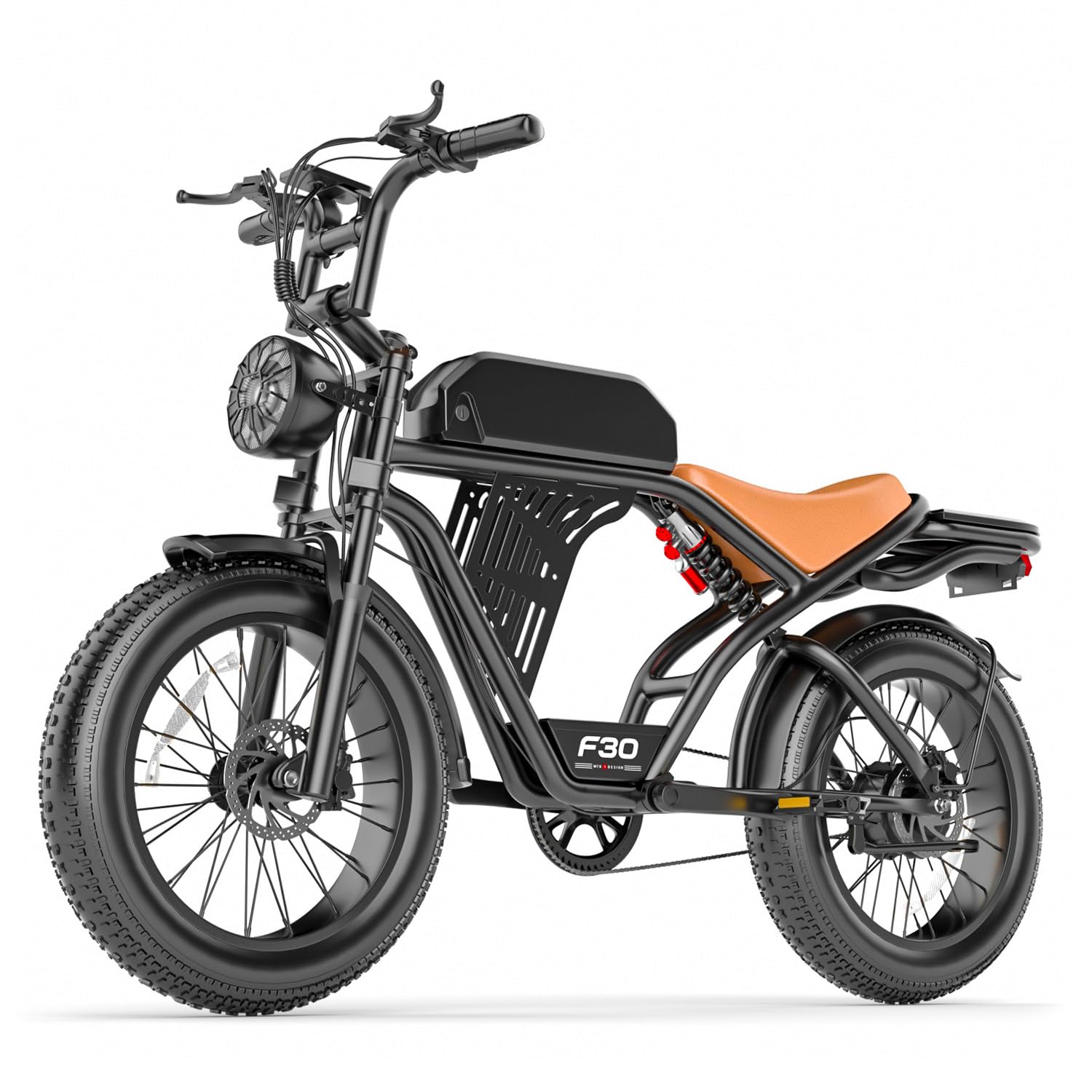 ASKGO Electric Bike for Adults, 2500W Peak Motor, 50KM/H & 160KM, 48V 20Ah Large Battery, NFC & Password Unlock, Electric Dirt Bike with LCD, Dual Suspension & Brakes, 20" Fat Tire Off-Road Ebike - 2