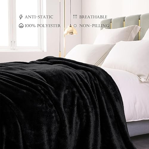 Miniatura 6 de Exclusivo Mezcla Manta de cama de forro polar afelpada, mullida, muy suave, esponjosa y cálida, adecuada para todas las estaciones (90 x 90