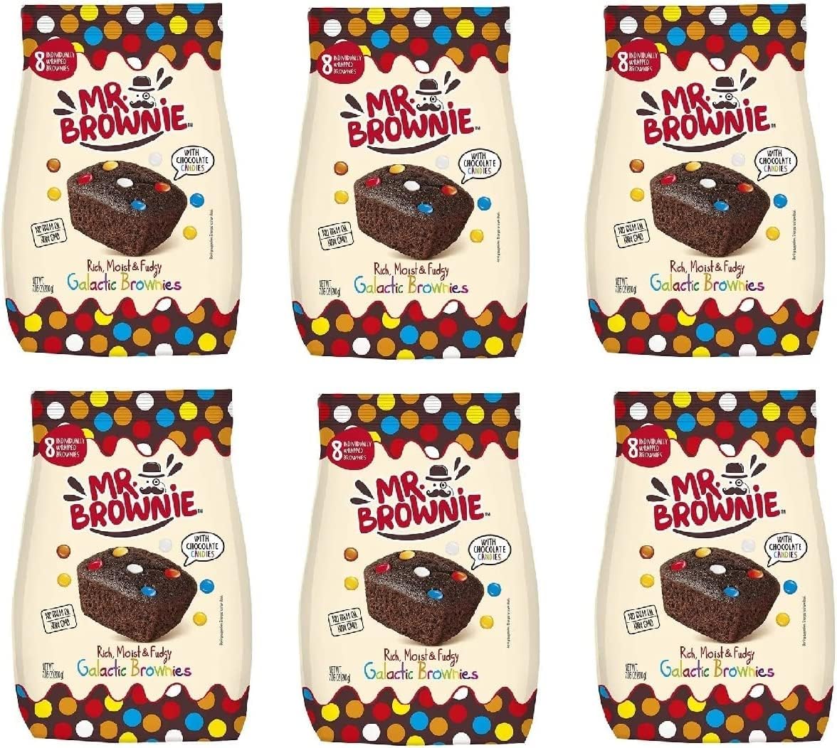 Zeus Party 6 Confezioni di Galactic Brownies Mr Brownie Confezioni da