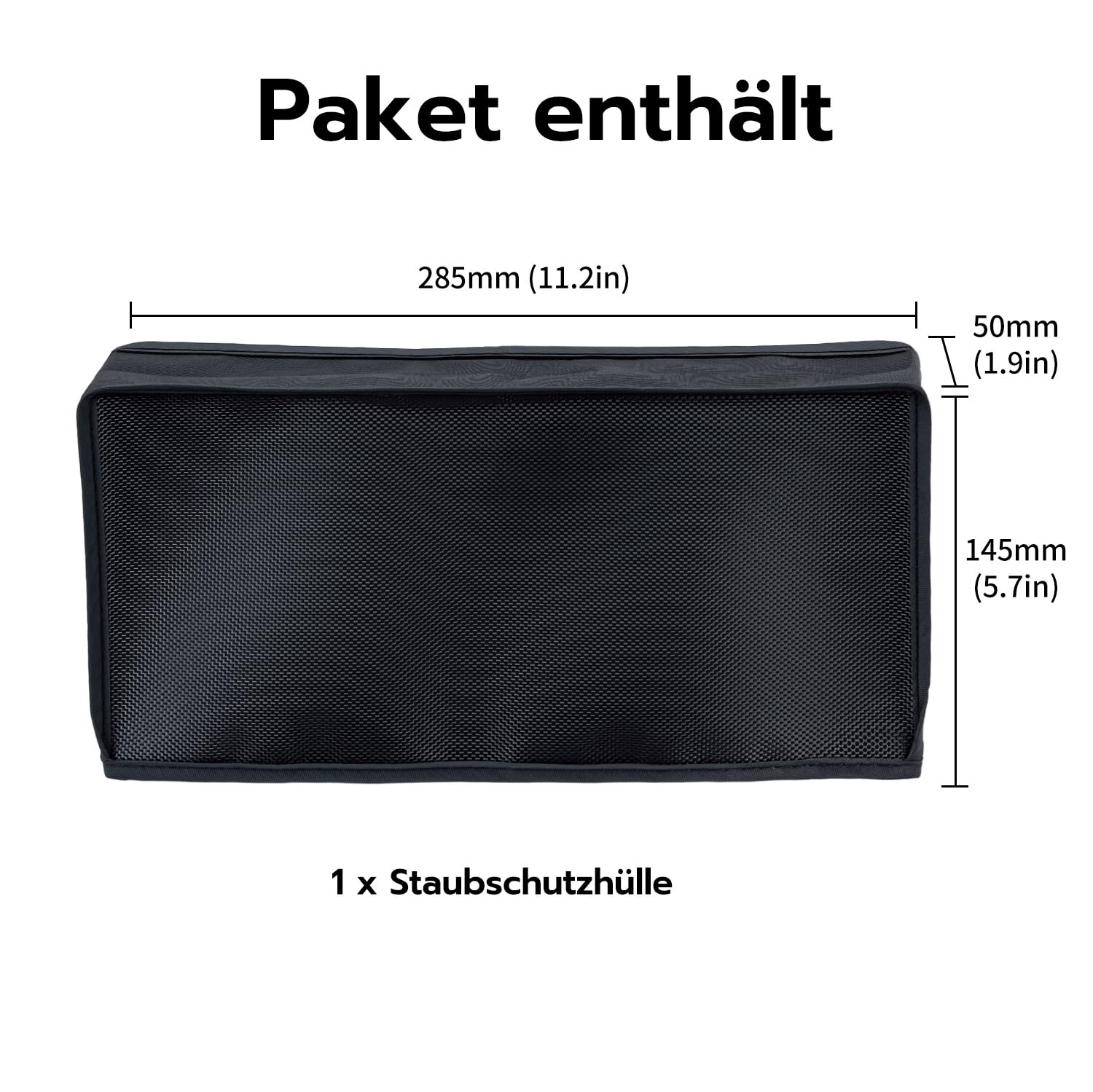 Staubschutzhülle für Nintendo Switch 2 Spritzwasserdicht Schwarz | Passgenau für Konsole & Ladestation: Weiches Innenfutter für kratzfreien Schutz beim Verstauen