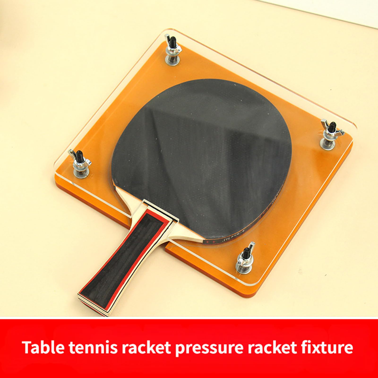 Pingpong Racchetta Morsetto Paddle Press Dispositivo Appiattimento con superfici antiscivolo Installazione Pingpong Paddle Leveler Tool