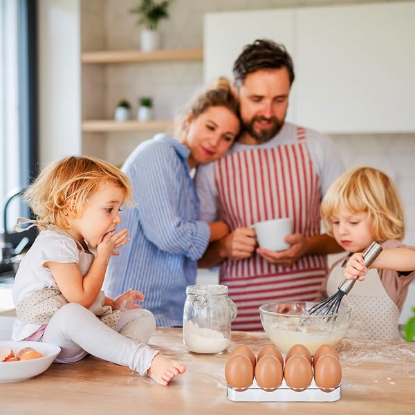 Eierbehälter für Kühlschrank, Kühlschrank Eierablage, Eieraufbewahrungsbox, Eierhalter für Kühlschrank, für Gefrierschrank Küche Camping und Mehr Schützt Eier vor Bruch (1 Stücke) - 3