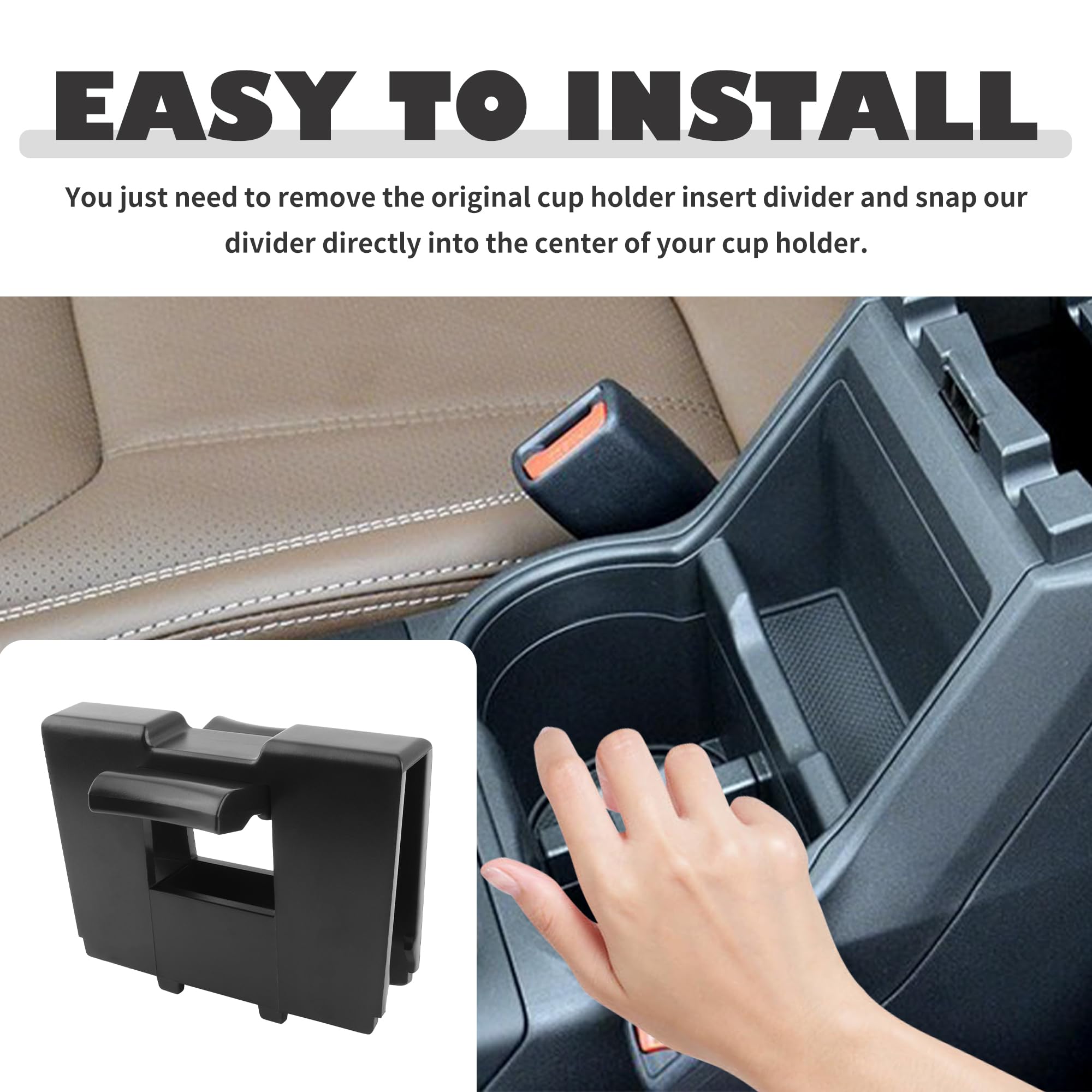 Center Cup Holder Barrier Partition – Fits 2014-2018 Subaru Forester – OEM 92118-AJ000