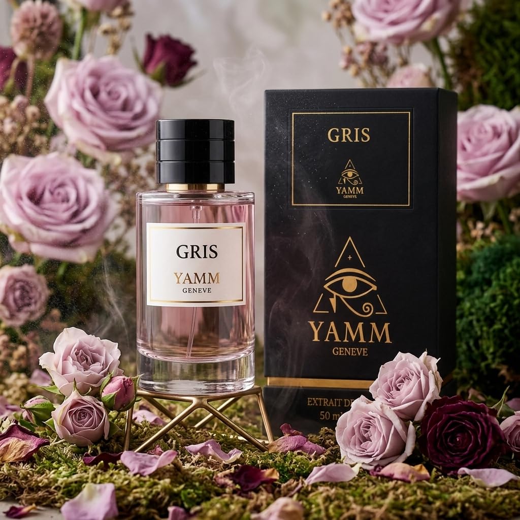 Szary | Ekstrakt z perfum 50 ml | Mieszane perfumy dla mężczyzn i kobiet, cytrusy, róża i paczula | Nuty cypryjskie, drzewne i bursztynowe | Luksus i Długotrwały