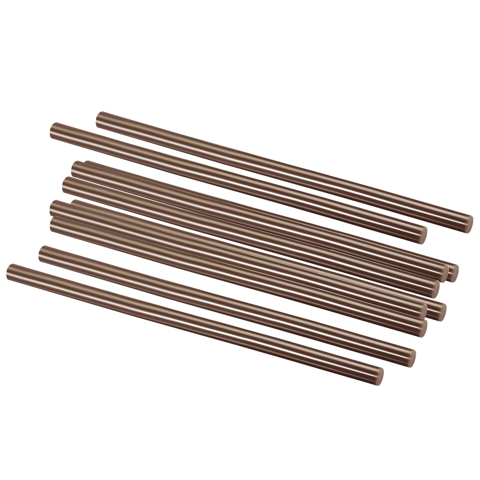 QUARKZMAN 250mm x 11mm Caldo Colla Bastoncini x 20pz Fuso Pistola Adesivo for Fai- da-Te Arte Artigianato Generale Riparazioni e Incollaggio Progetti, [Marrone]