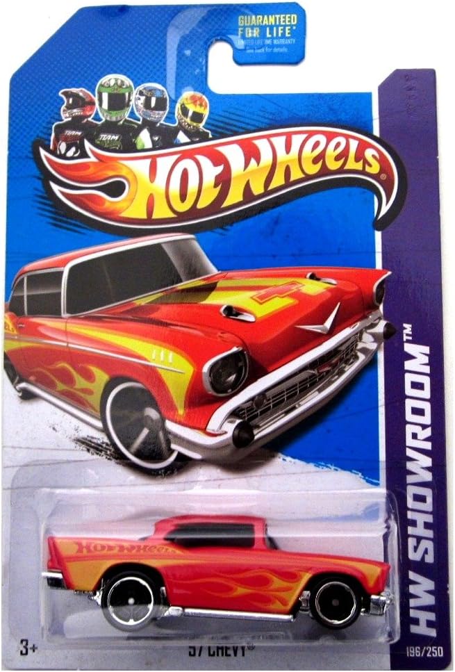 Hot Wheels 57 Chevy '13 196/250 (Red) Vehicle in original packaging