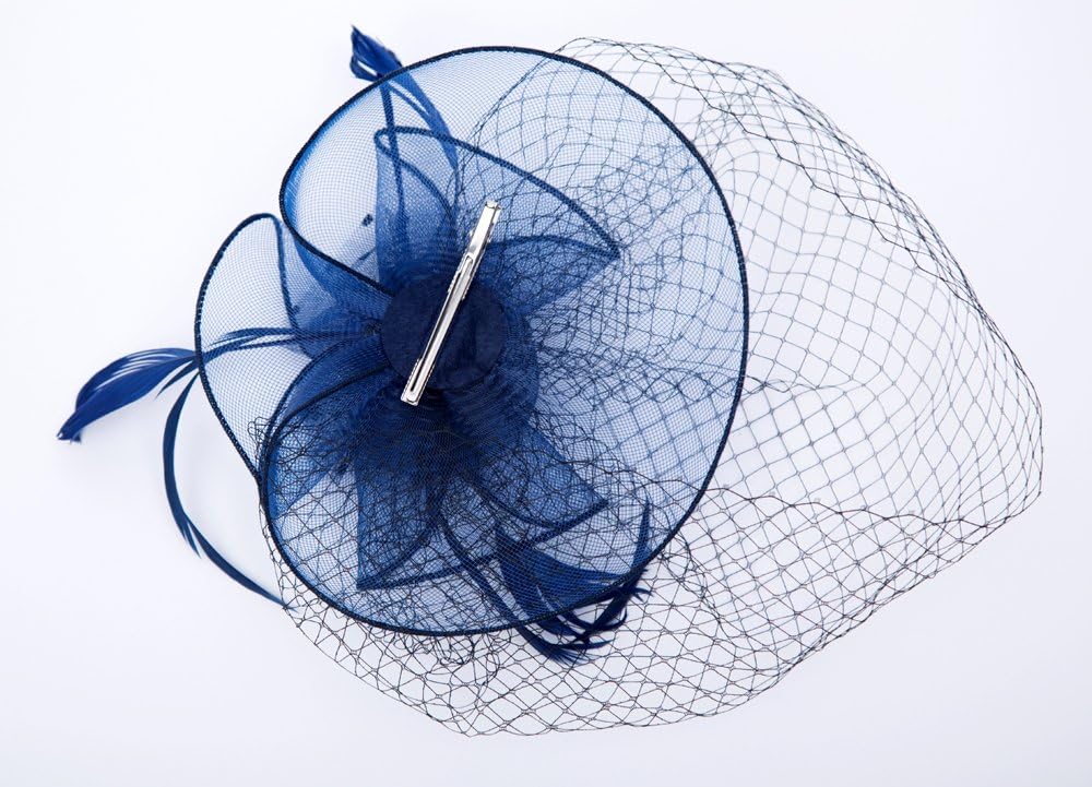 Fascinators Hats 20s 50s Hat Pillbox Hat Cocktail Tea Party Headwear with Veil for Girls and Women - Image 8