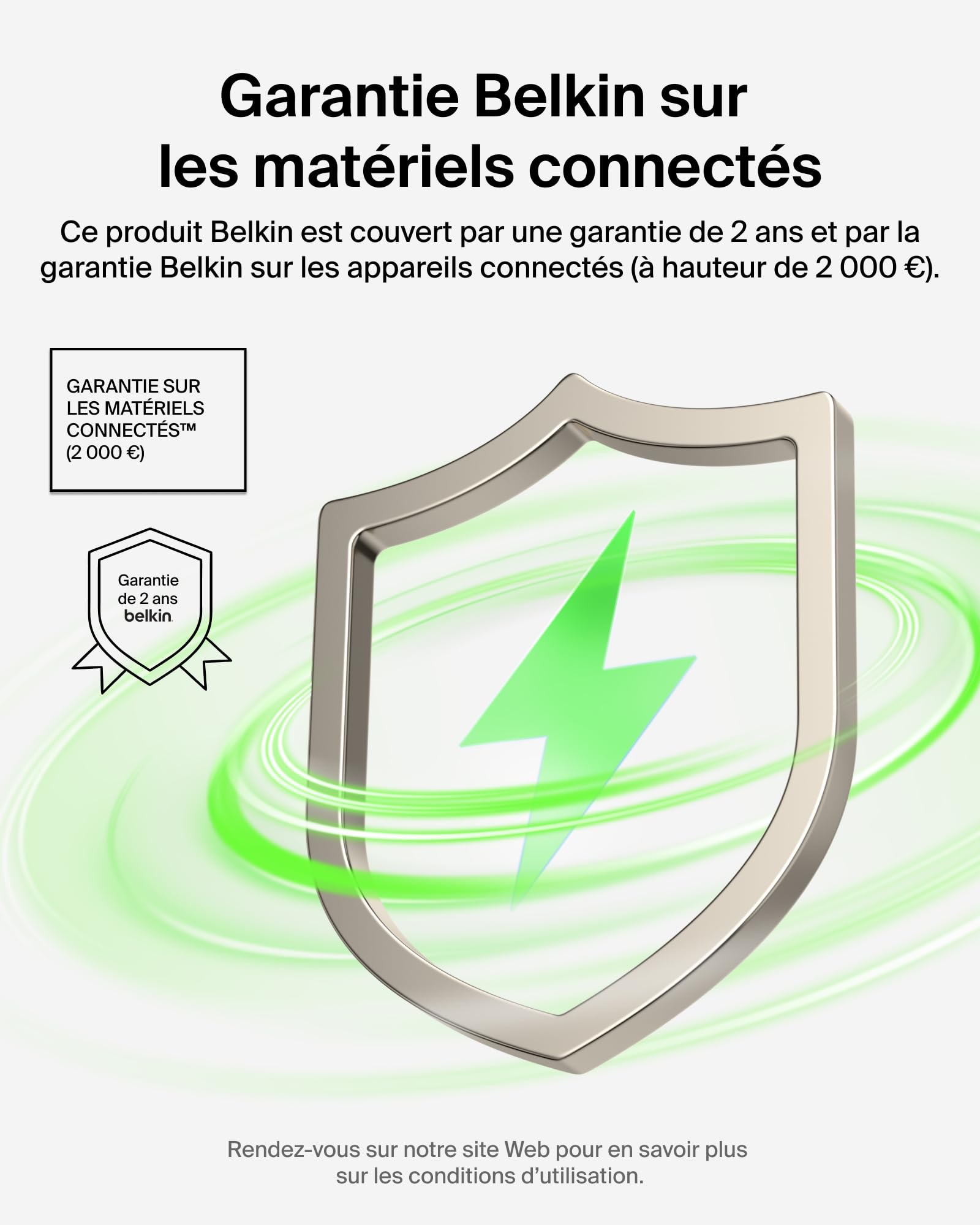 Belkin BoostCharge Batterie Externe Magnétique 10 000 mAh - Beige