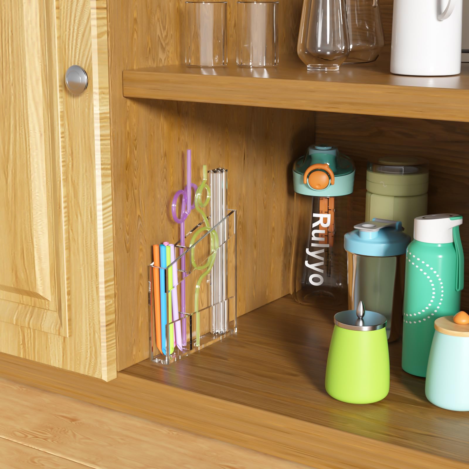Acrylic Straw Holder - Keep Straws Organized -5 Acrylic Straw Holder - Keep Straws Organized -5