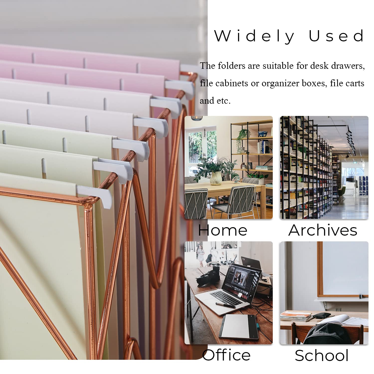 Snapklik.com : Y YOMA 6 Pack Decorative Hanging File Folders Letter ...