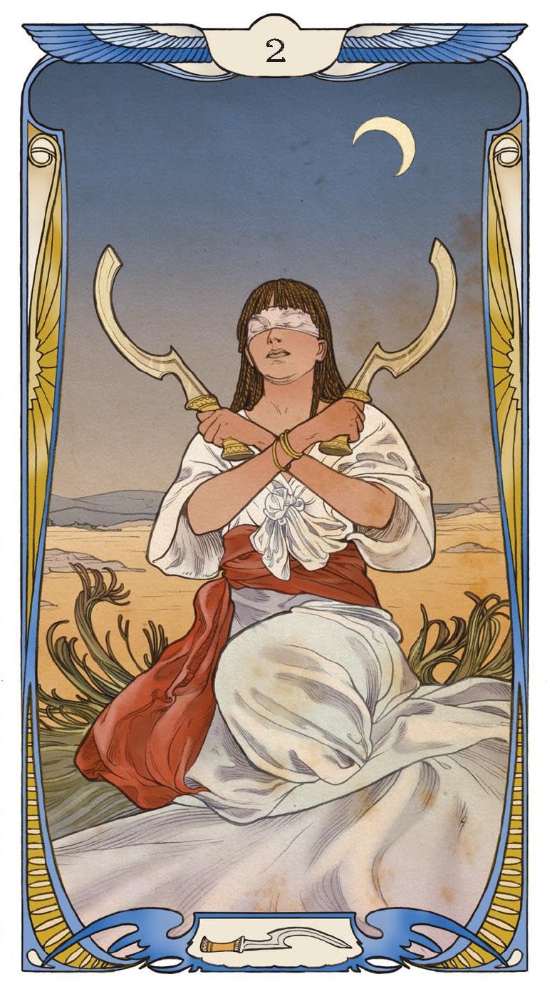 Egyptian art nouveau tarot. (Tarocchi)