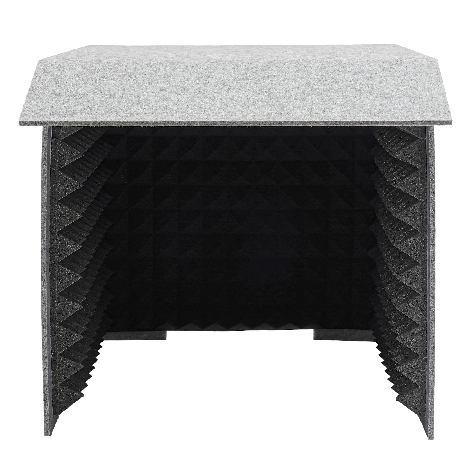 Cubierta insonorizada 60 x 60 x 60 cm portátil extraíble escritorio estudio de grabación cubo micrófono protección acústica para podcasts de estudio de música, grabación de estudio de grabación