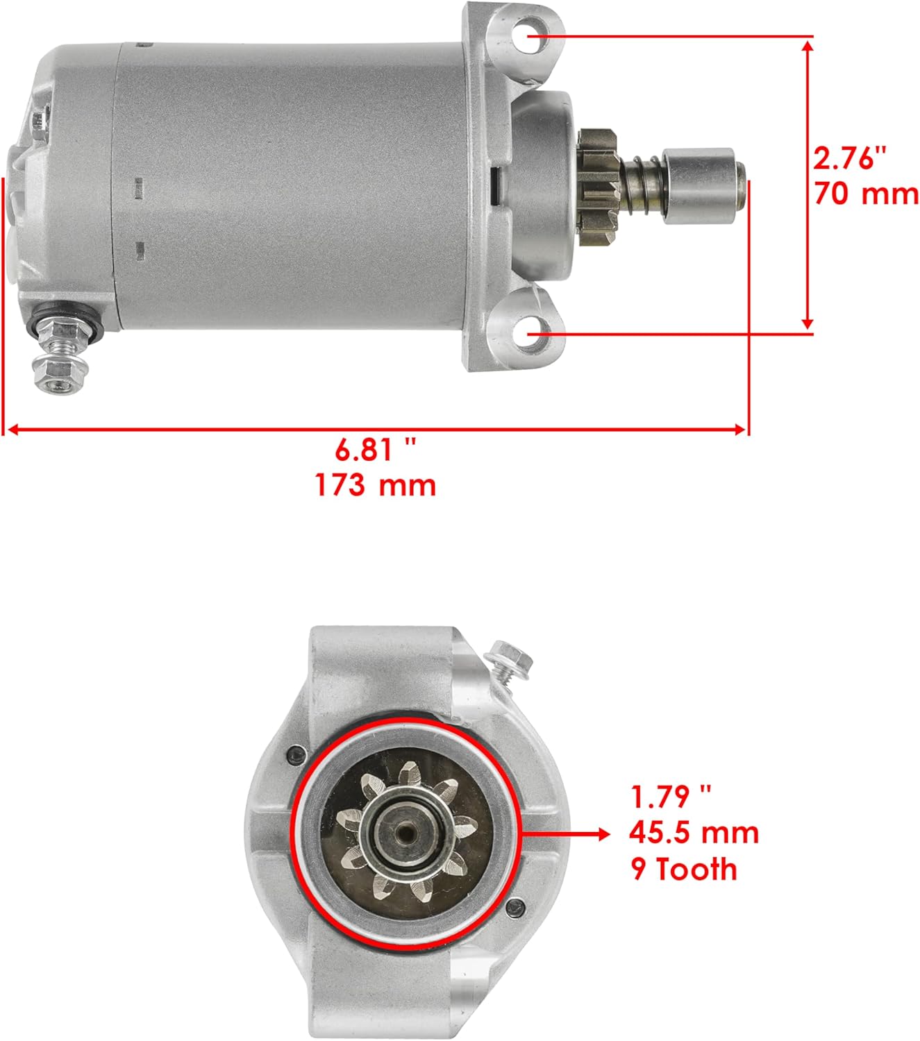 Caltric Starter Compatible With John Deere Gx Rx Srx Sx 75 130 9Hp 9 Am102628