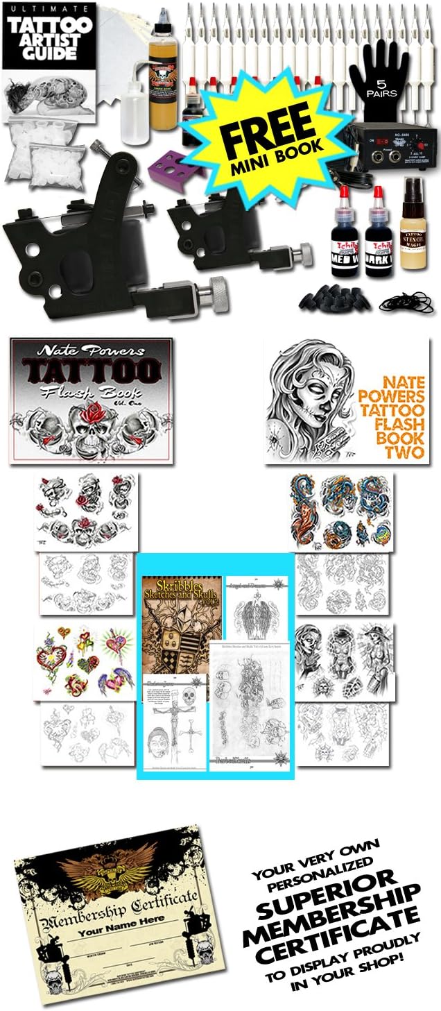 American Raven Kit with Two Tattoo Machines
