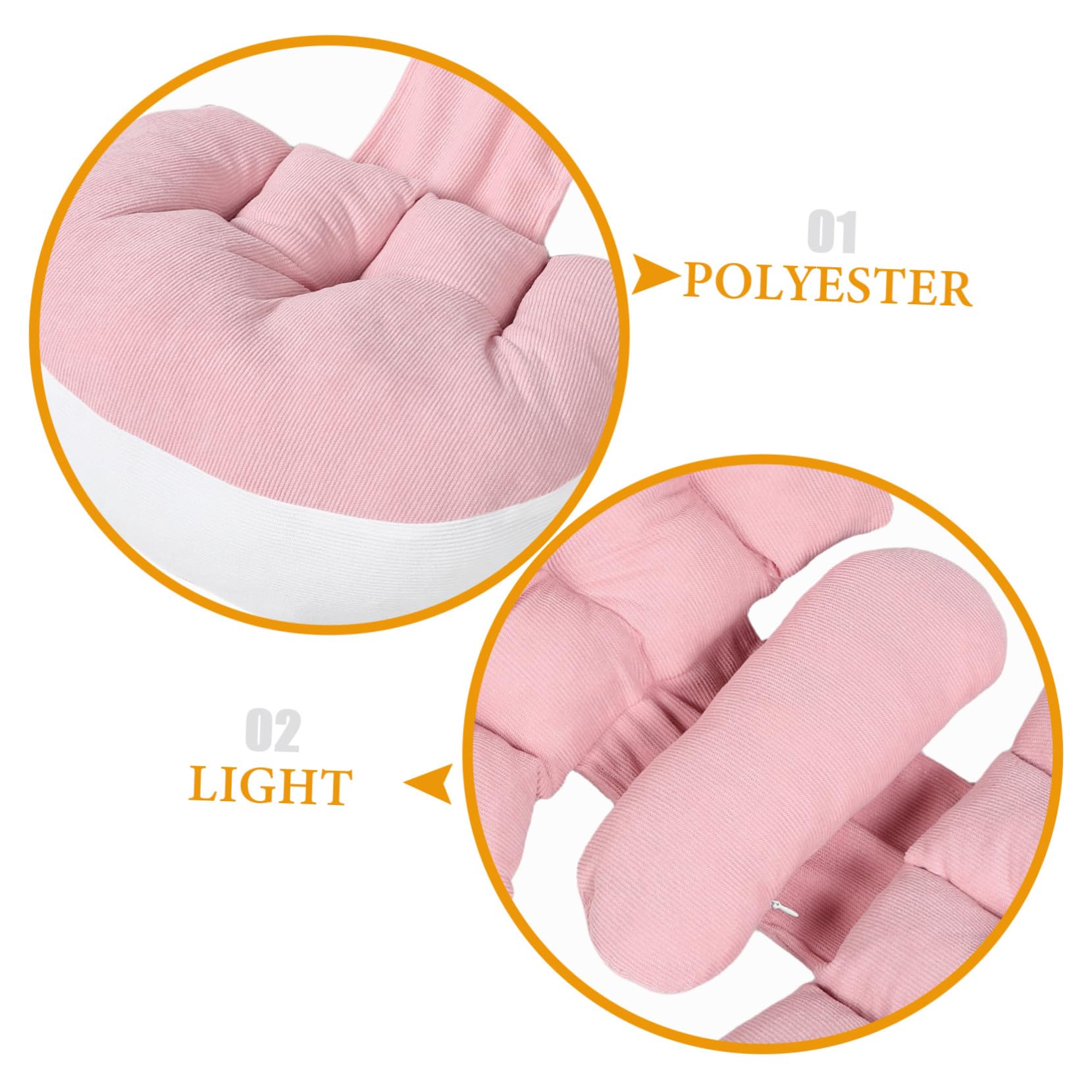 Almohada de Embarazo en Forma Mujeres Alivio Lumbar Soporte Abdominal Dormir de Lado Cómodo para Maternidad