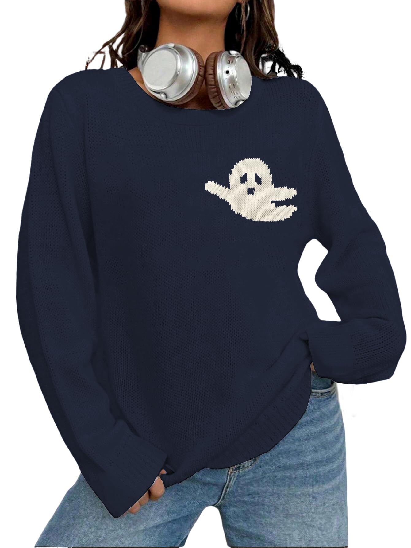 MARZXIN Women Sweater Merry Christmas Pullover Halloween Sweatshirts Tops