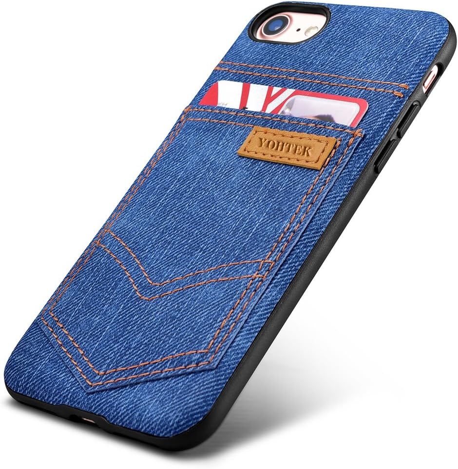 iPhone 7 Denim Jean Case - Blue Synthetic