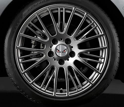 Miniatura 3 de SkinoEu 0.157 x 2.362 in ABS de aleación de coche centro universal llantas centro centro tapas auto tuning logo emblema plateado brillante negro no