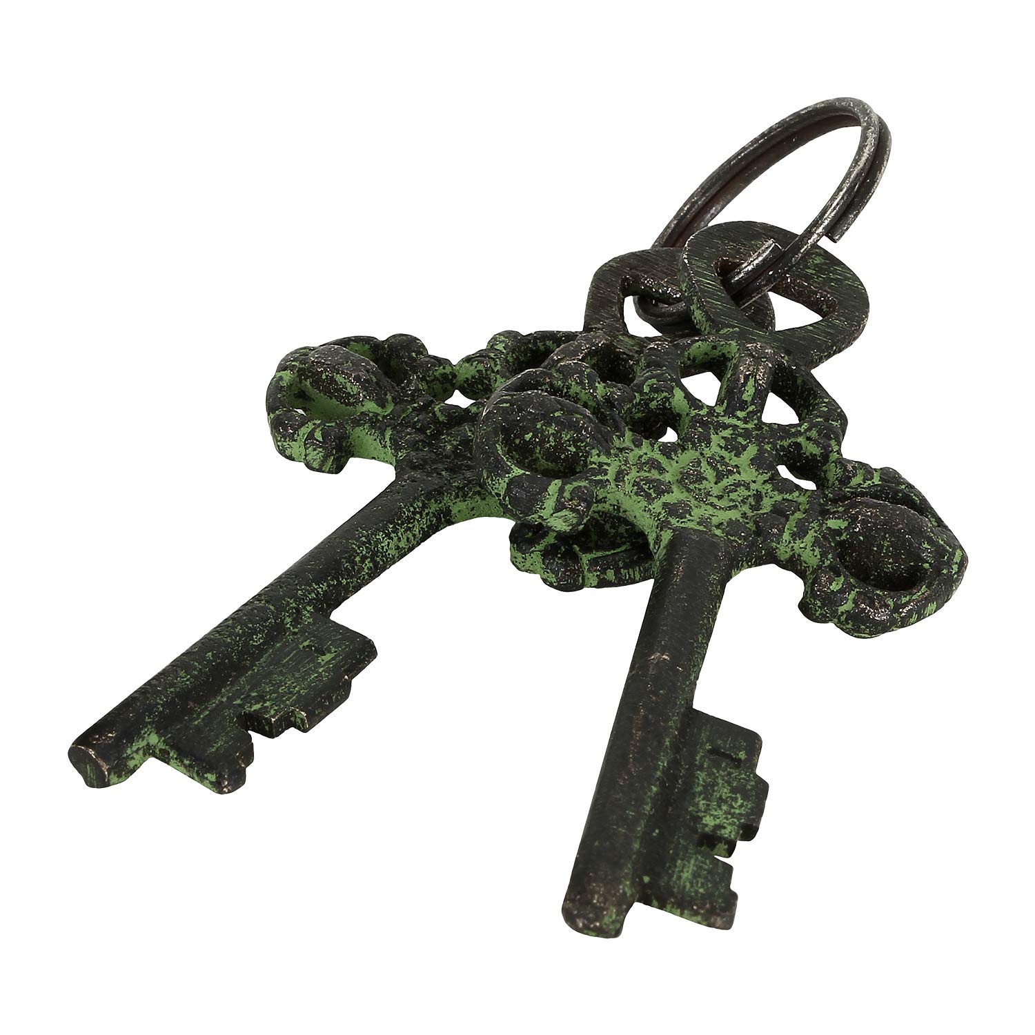Cadenas décoratif Ganesh gravé en laiton massif avec patine naturelle dans un magnifique cadenas décoré.