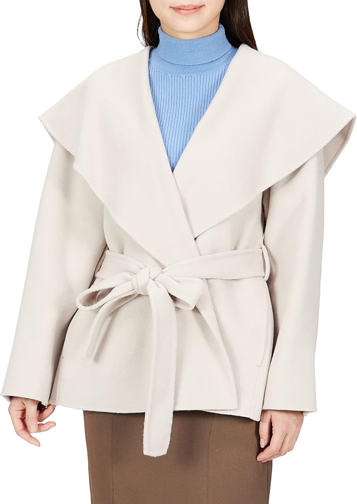 Amazon | [FRAY I.D] ショールカラーショートリバーコート FWFC225009