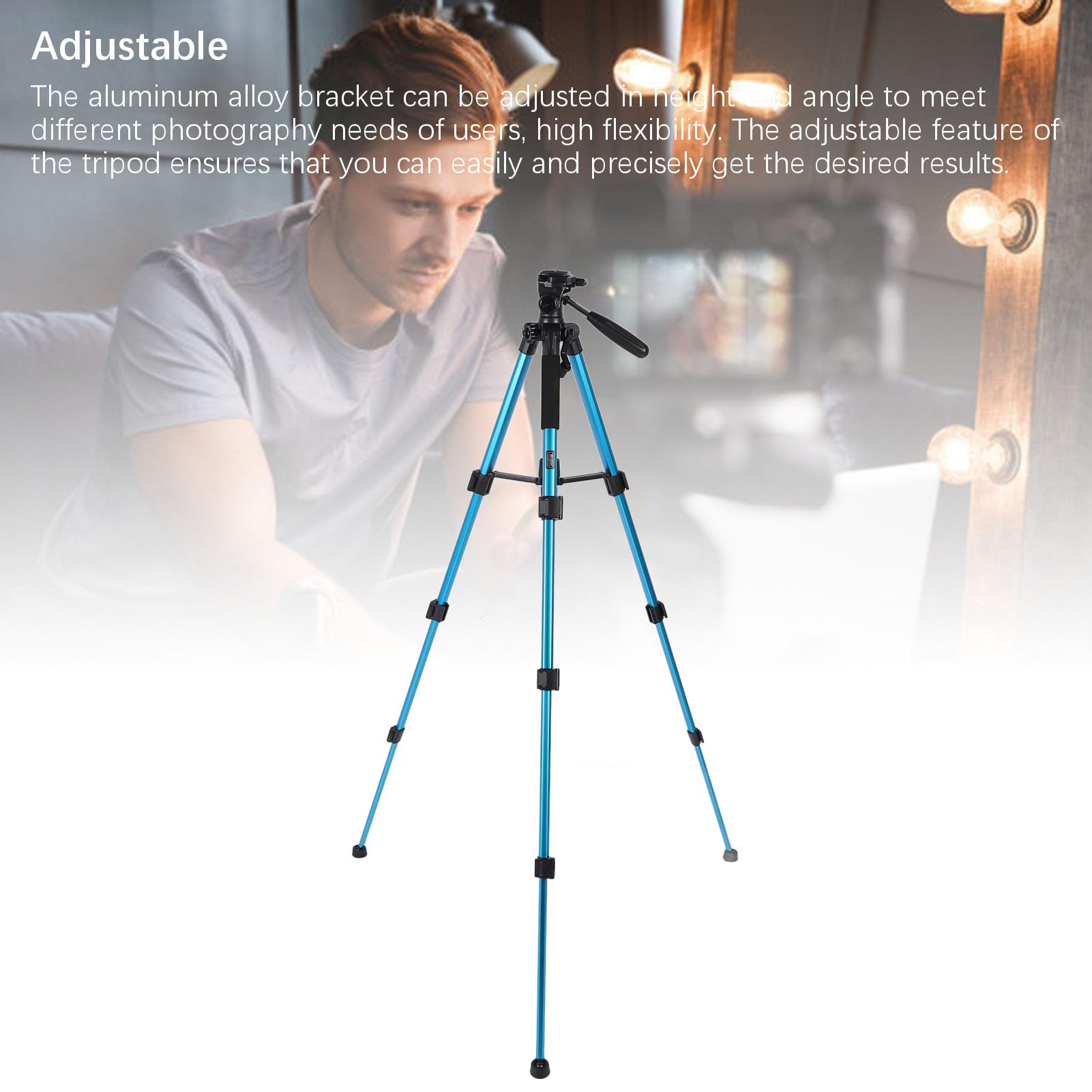 Cocoarm Treppiede DSLR con Gamba Regolabile in Lega di Alluminio per