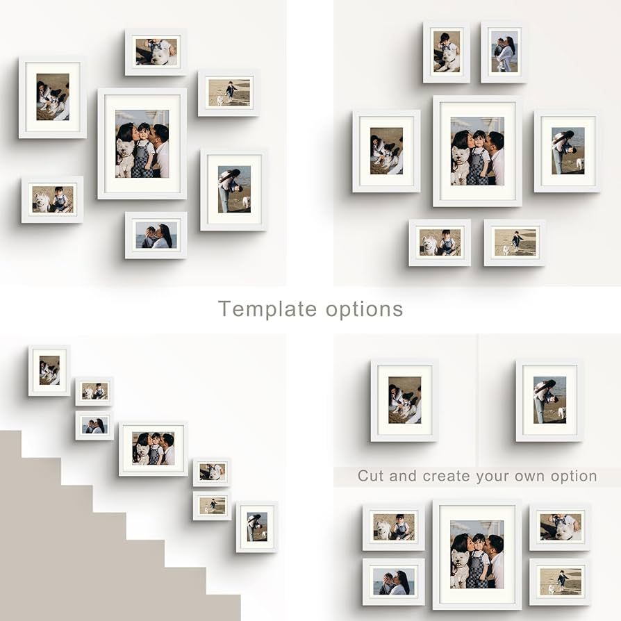 Amazon.com - Frametory, Gallery Wall Frame Set of 7 Multiple Amazon.com - Frametory, Gallery Wall Frame Set of 7 Multiple