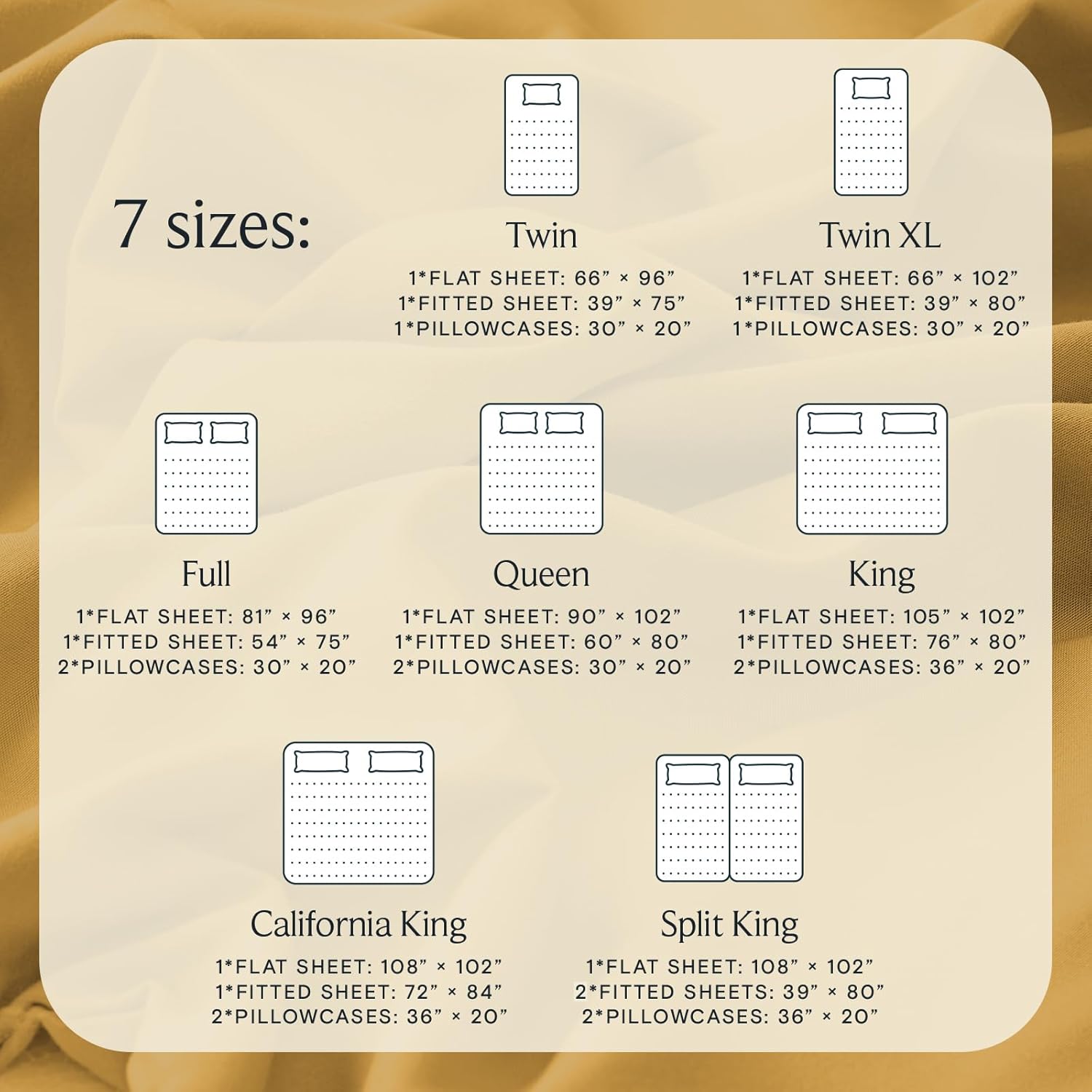 LuxClub 4 PC Queen Sheet Set, Breathable Luxury Bed Sheets, Deep Pockets 18" Wrinkle Free Cooling Sheets Machine Washable Hotel Bedding Silky Soft - Medallion Gold Queen - Image 4