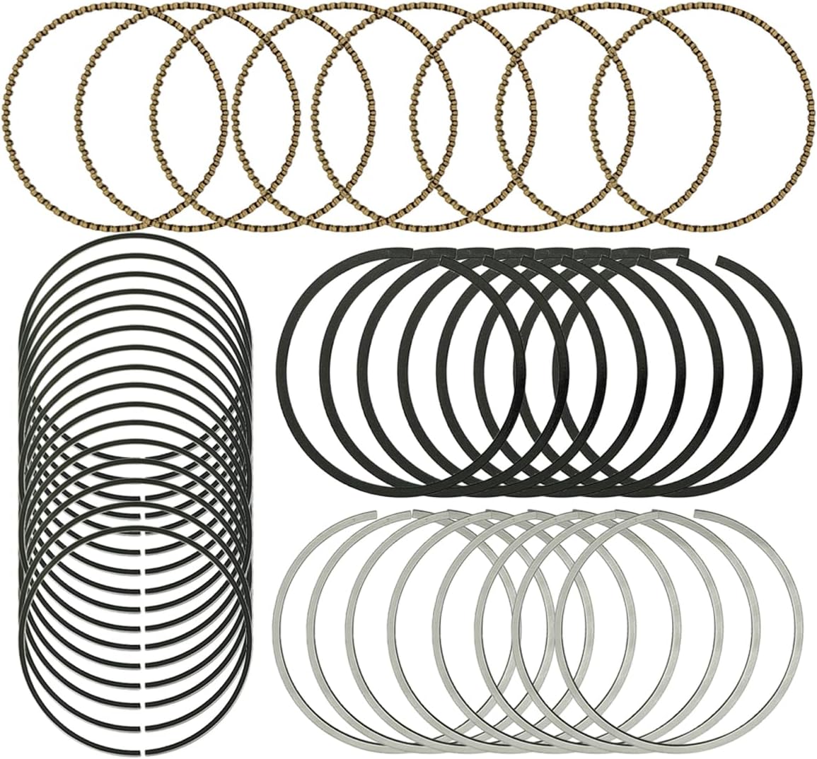 Tokinng Standard Engine Piston Ring Set 41859CP Piston Ring Fits for Chevy GMC 4.8L 5.3L LS Engines 1999-2016