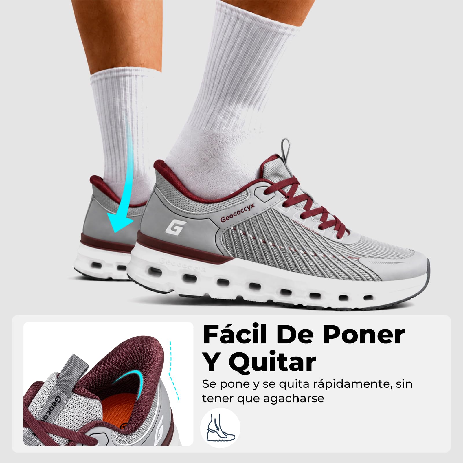 Zapatillas Anchas Hombre Zapatos Deportivos | Casual Zapatillas, Caminar Sneakers, Transpirables, Antideslizante, Amortiguación, Ligeras cómodas, para Correr, Uso Diario