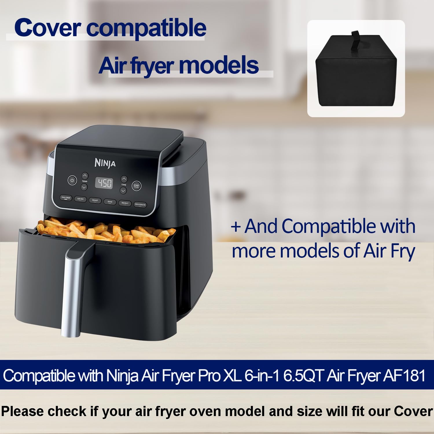 Luftfritteusen-Abdeckung Aus Nylon – Hitzebeständig, Staubdicht, Für Ninja Air Fryer Pro XL 6,5 QT (AF181)