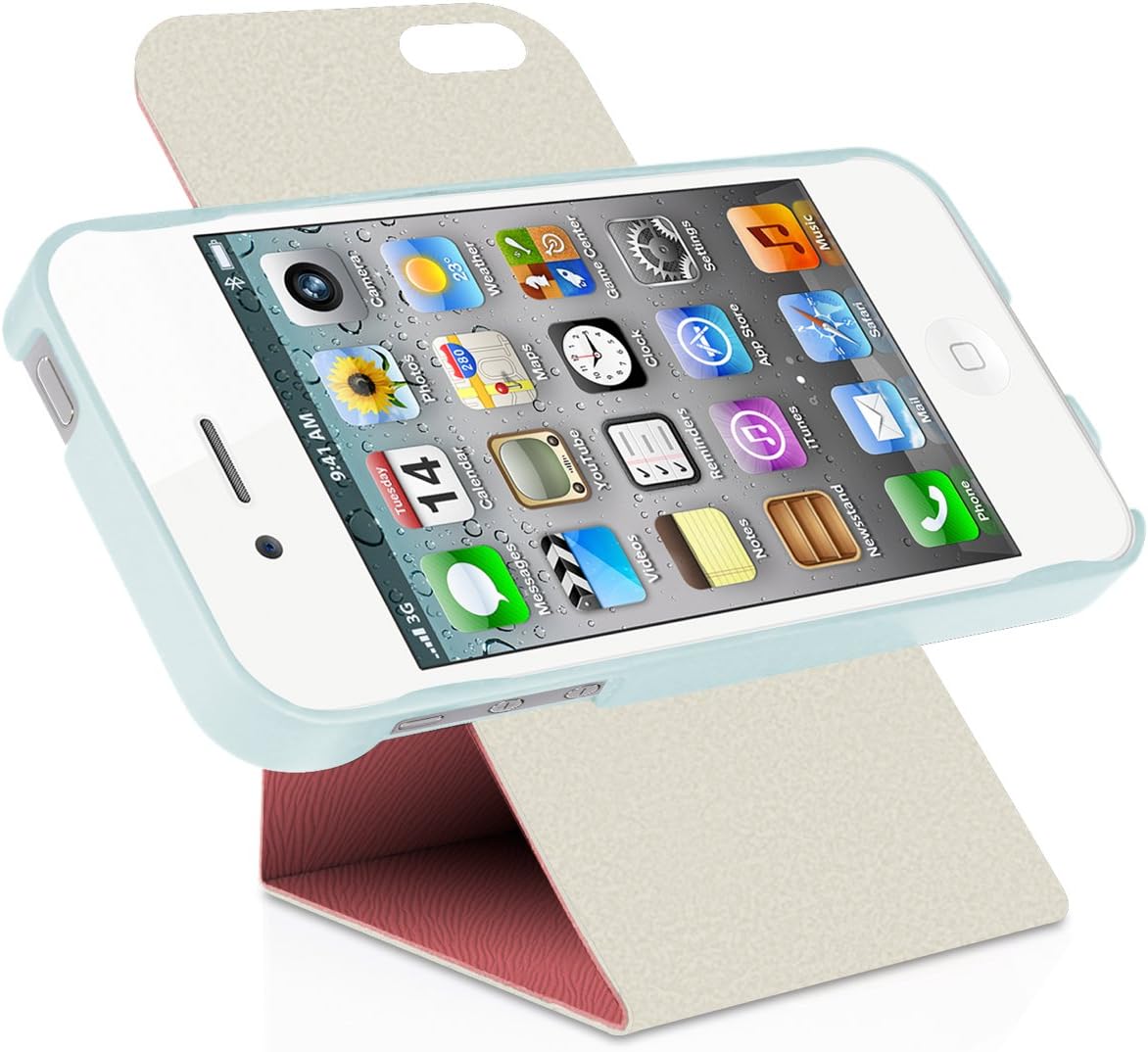 Macally SHELLSTAND, Case with Stand for iPhone 5 / 5S (Pink) 17252
