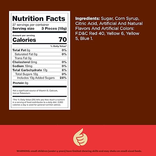 Miniatura 5 de Botones surtidos de dulces duros de frutas, sabores clásicos envueltos individualmente, paquete de 1.5 libras