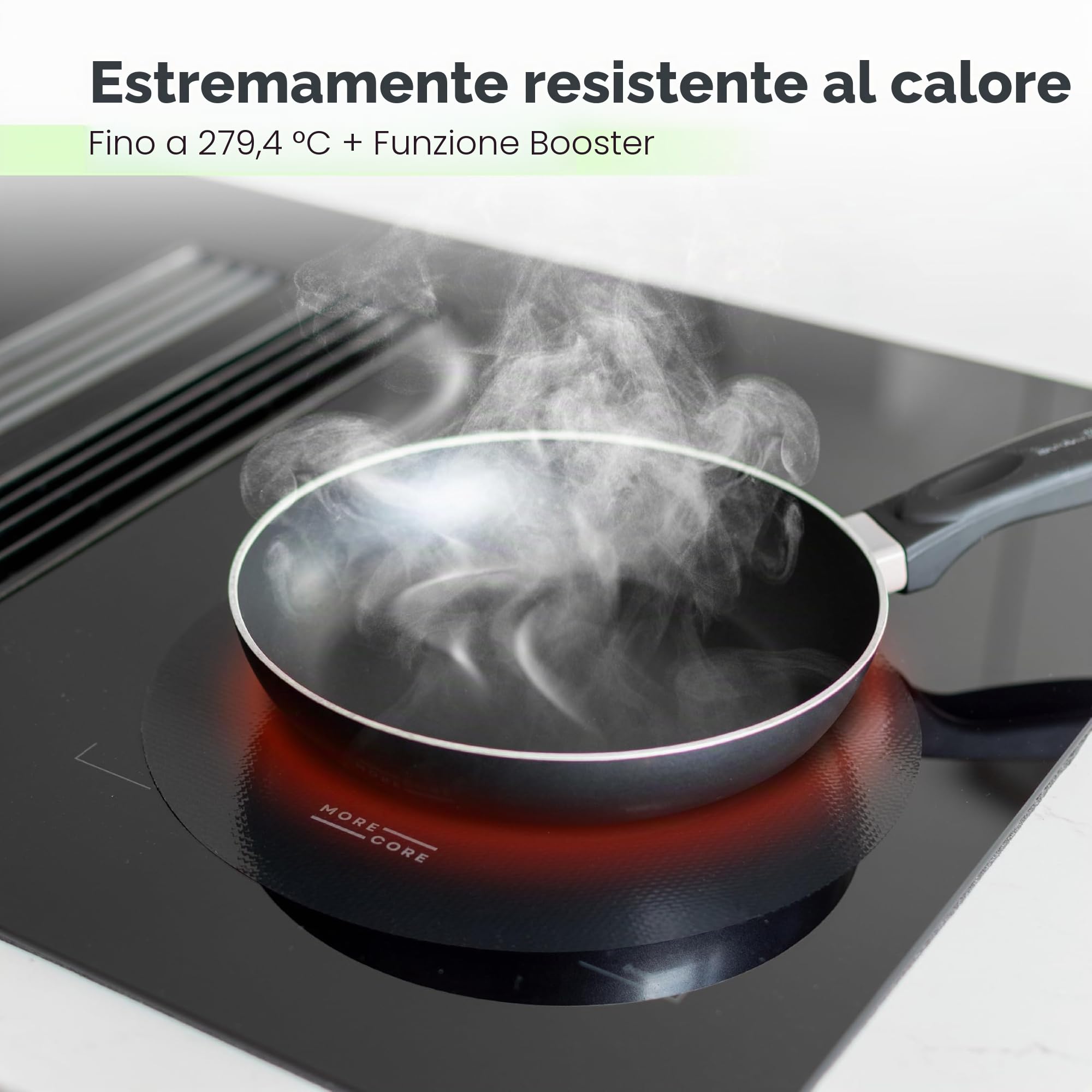 MoreCore Protezione Piano Induzione | Copri Piano Induzione | Piano Cottura Induzione | Tappetino Piano Induzione | Copri Piano Cottura | Copertura Piano Induzione | Coprifornelli | 5 Unità