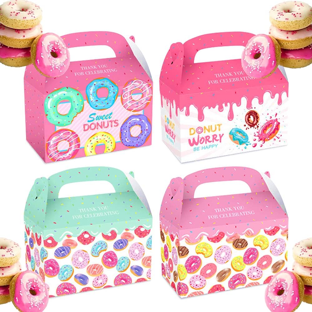 12 PCS Donut Party Bags Donut Party Bags For Kids Birthday