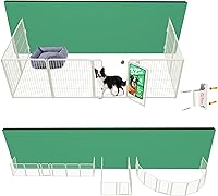 Vista 18 de FXW Homeplus Unleashed Corralito para Perros de Interior - Juego Sin Estrés y Seguro, Resistente de 40 Pulgadas 6 Paneles Corralito para Perros Negro