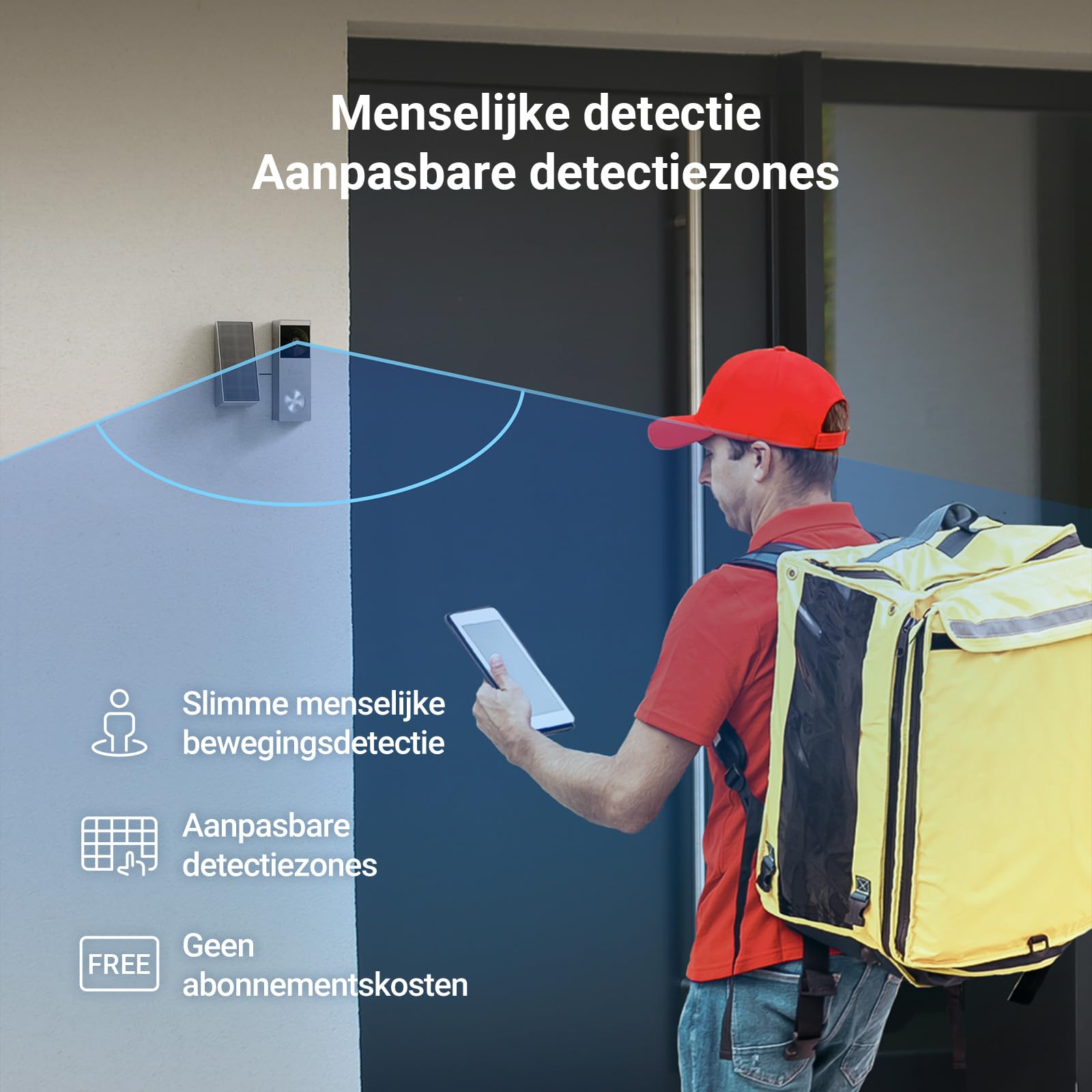 Ezviz DP2 draadloze deurbel met camera - Security Discounter