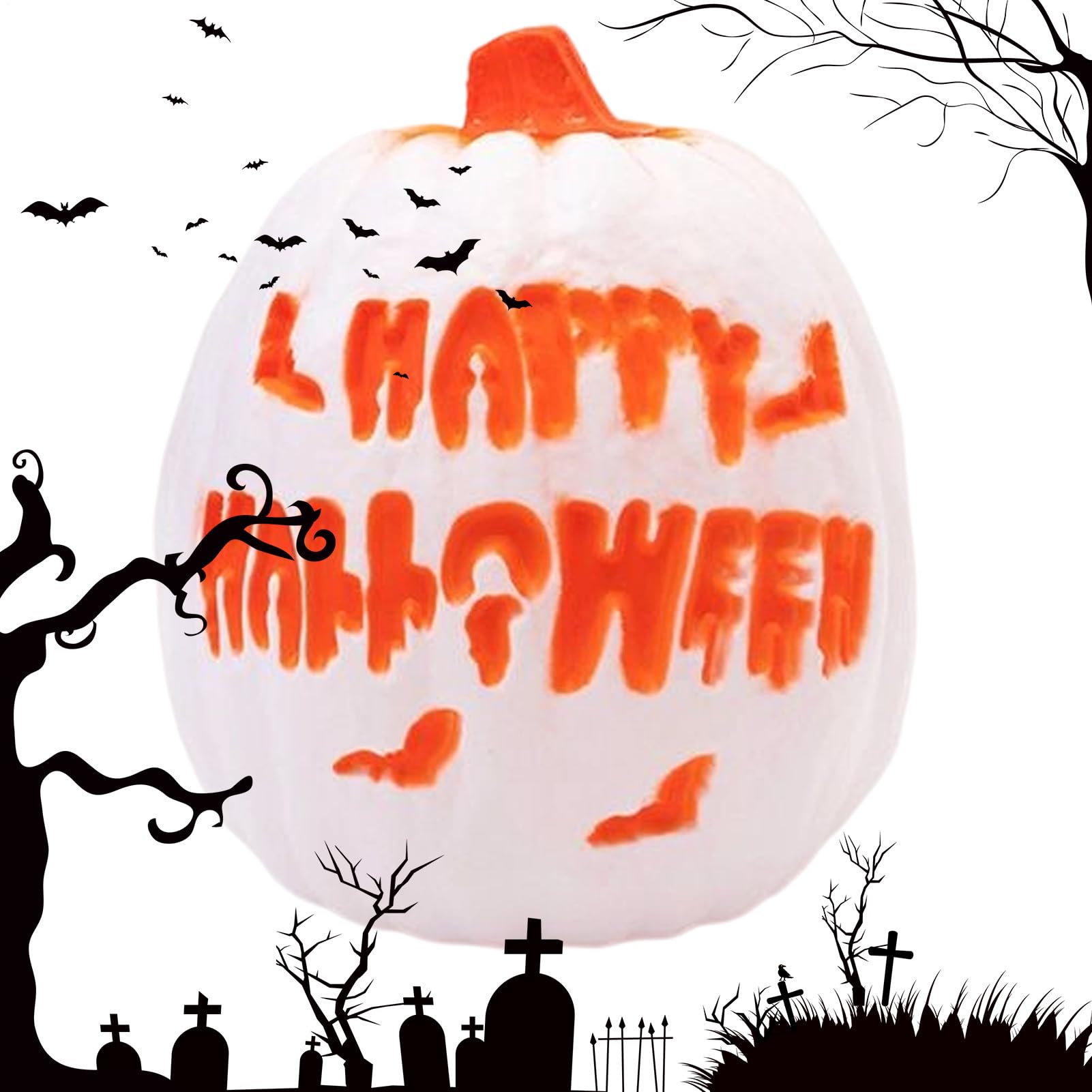 Halloweenowa Lampa Dyniowa Lampion LED Na Halloween Z Efektem Dźwięku