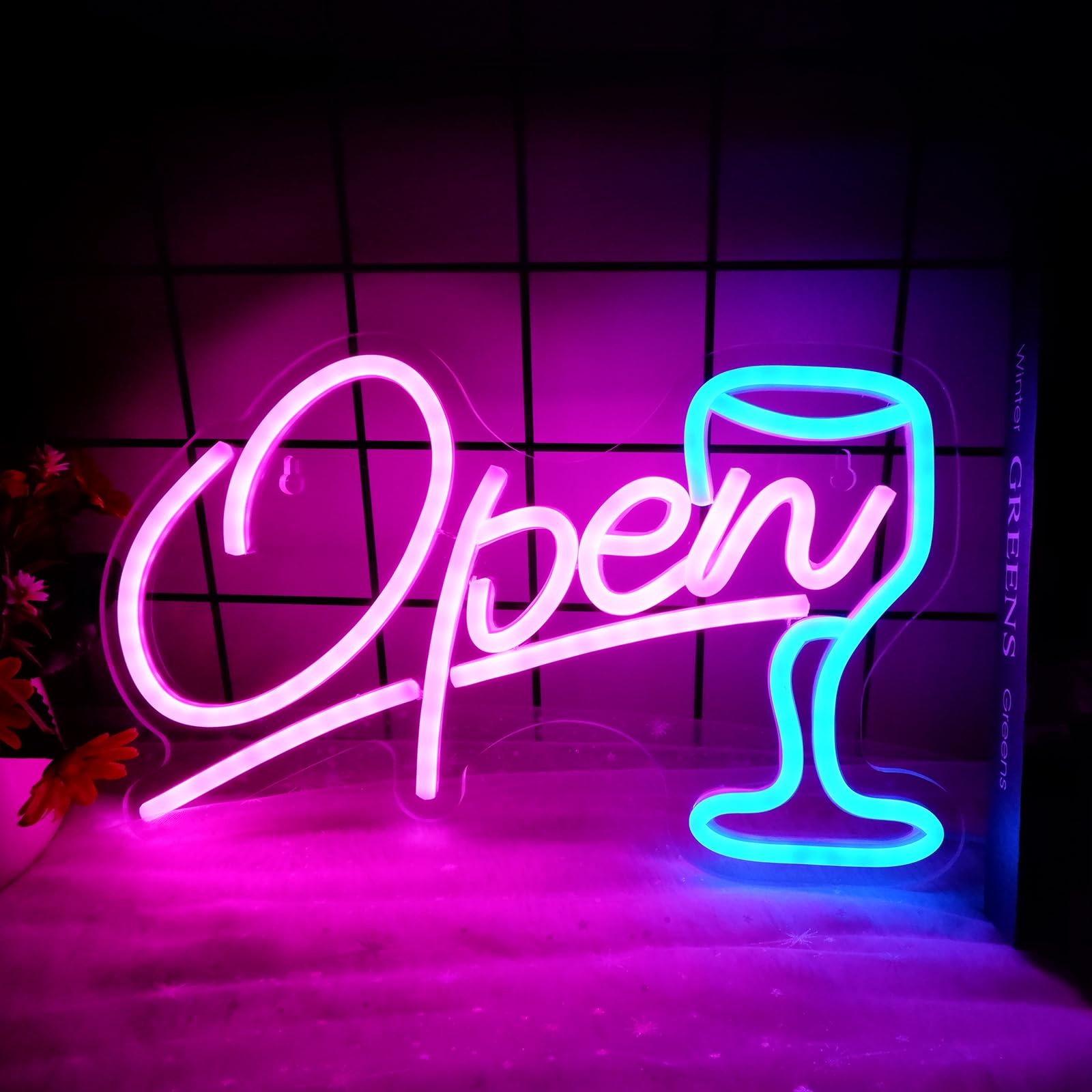 Amazon.co.jp : IMEGINAネオンサイン openbarネオンライト 店舗看板  