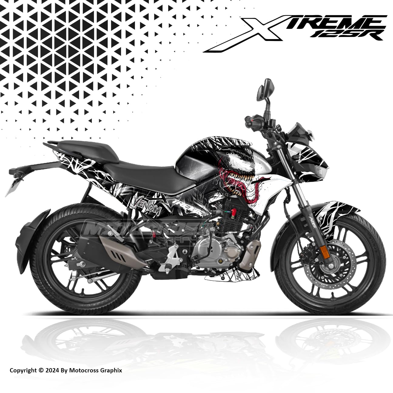 Vinyl Wrap Cbz Xtreme Modified Graphics Xtreme 125 R Bike Graphics