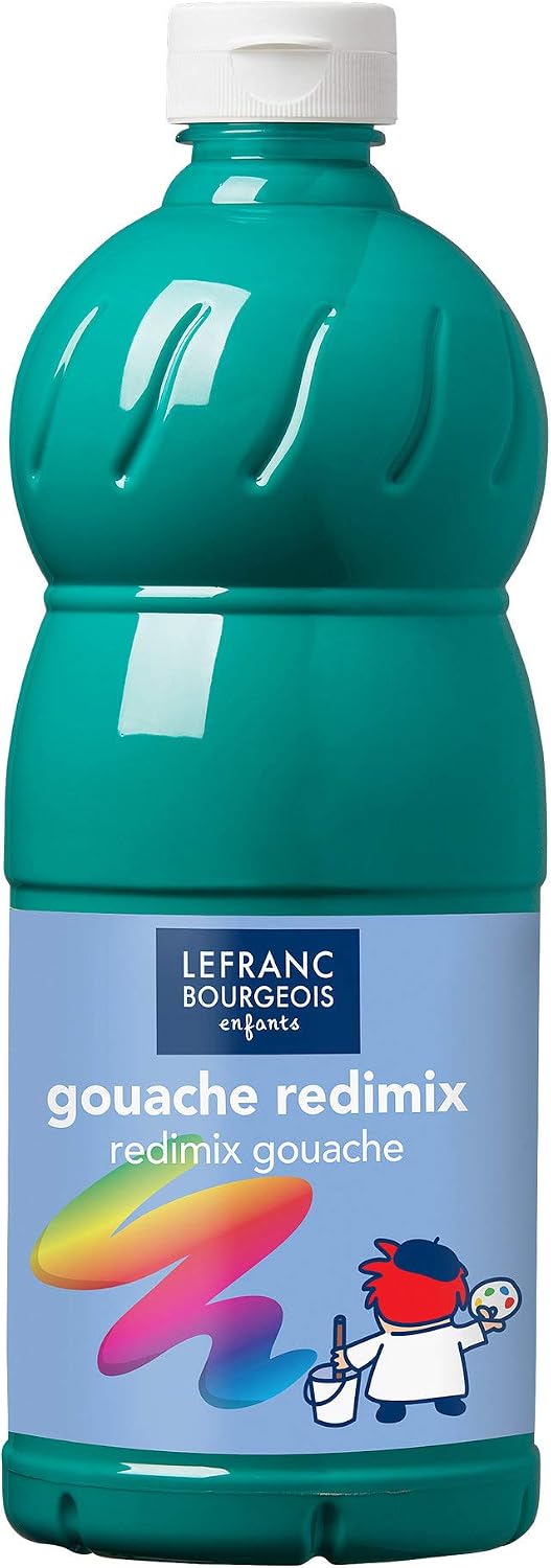 Lefranc Bourgeois 188280 Liquid Tempera Redimix Paint, Bright Water-Based Gouache Paint, High Coverage