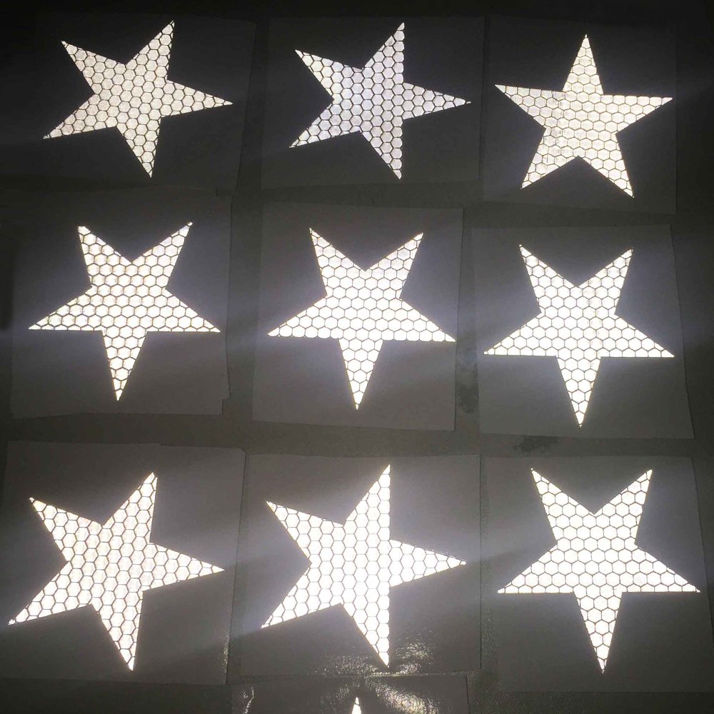 10-Pack Reflective Safety Stickers For Cars - Blue, Self-Adhesive, 10.6cm X 2.3cm