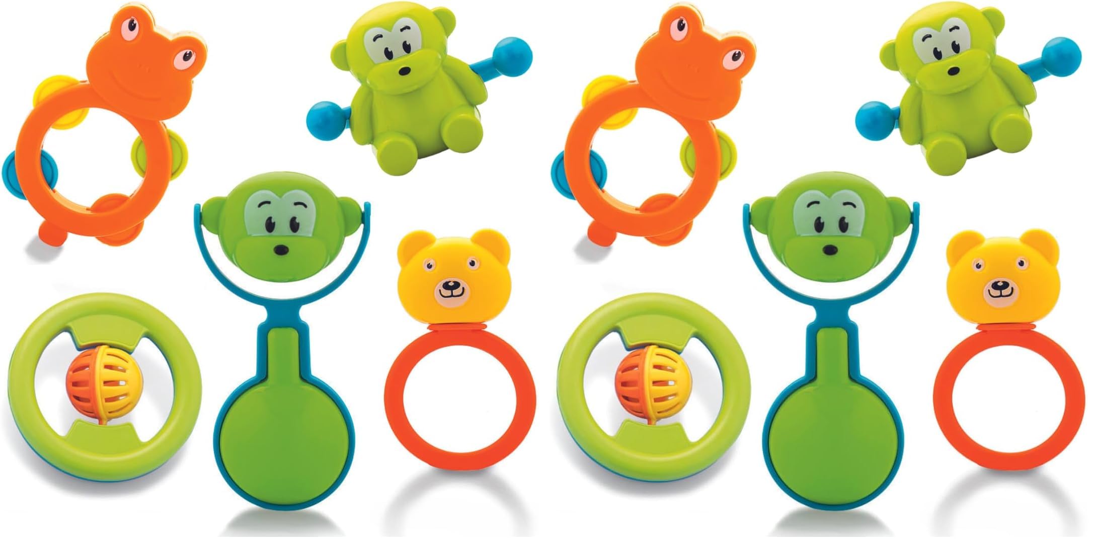 Storio Baby Products Toys 7 Pcs Rattle Set with Teathers for New Born Baby Gifts, Toy for Babies, Non-Toxic — Amazon image 11
