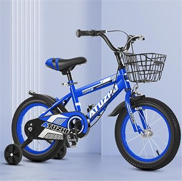 Acnivko Bicycle Children Bicycle 12/14/16/18/20 Inch Bicycle Children 2-12 Years Old Flashing Auxiliary Wheels Boys Girls Bicycle Running Bike Balance Training Children Bicycle Youth Balance Gift